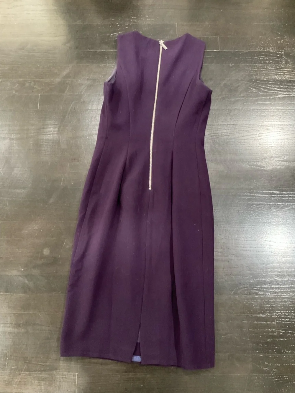MICHAEL KORS VERTICAL ZIPPER BACK SHEATH SLEEVELESS DRESS‎